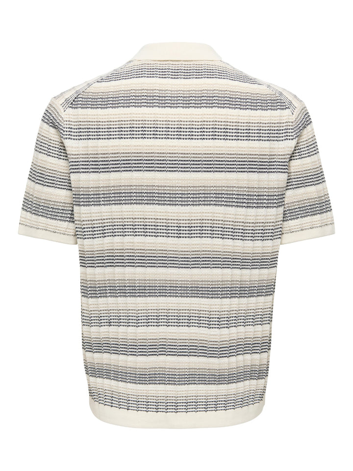 ONLY & SONS overhemd k/m ecru dessin – heren