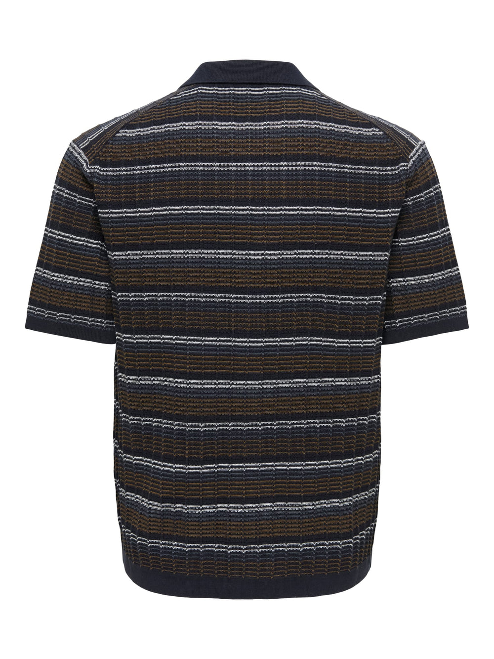 ONLY & SONS Leeds overhemd k/m blauw dessin – heren