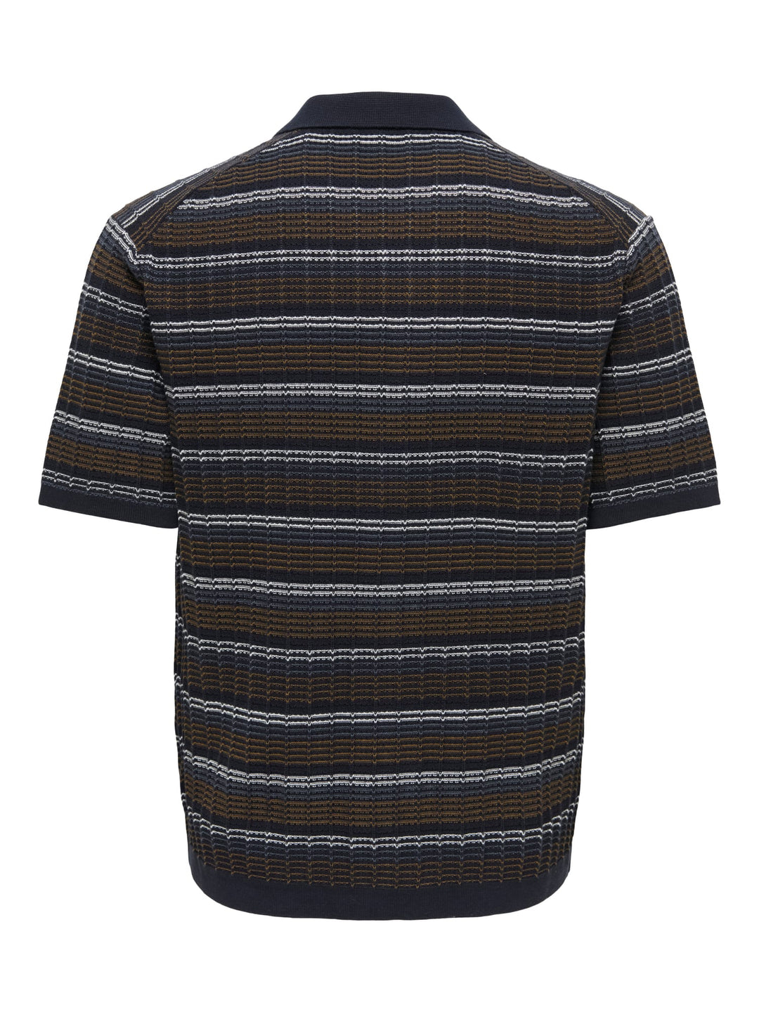 ONLY & SONS Leeds overhemd k/m blauw dessin – heren