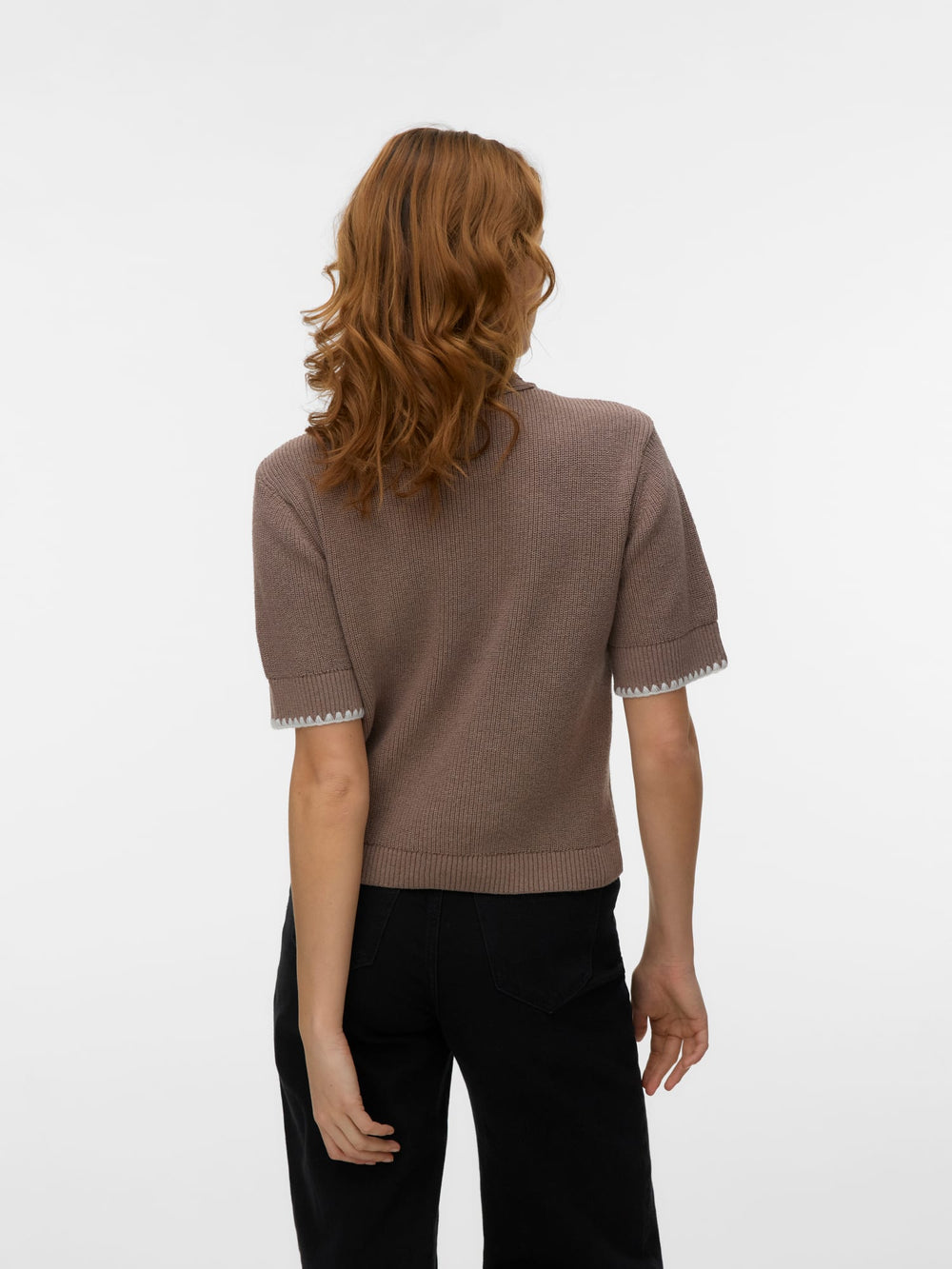 VERO MODA Kashia vest gebreid taupe – dames