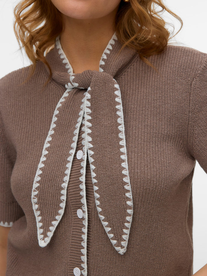 VERO MODA Kashia vest gebreid taupe – dames