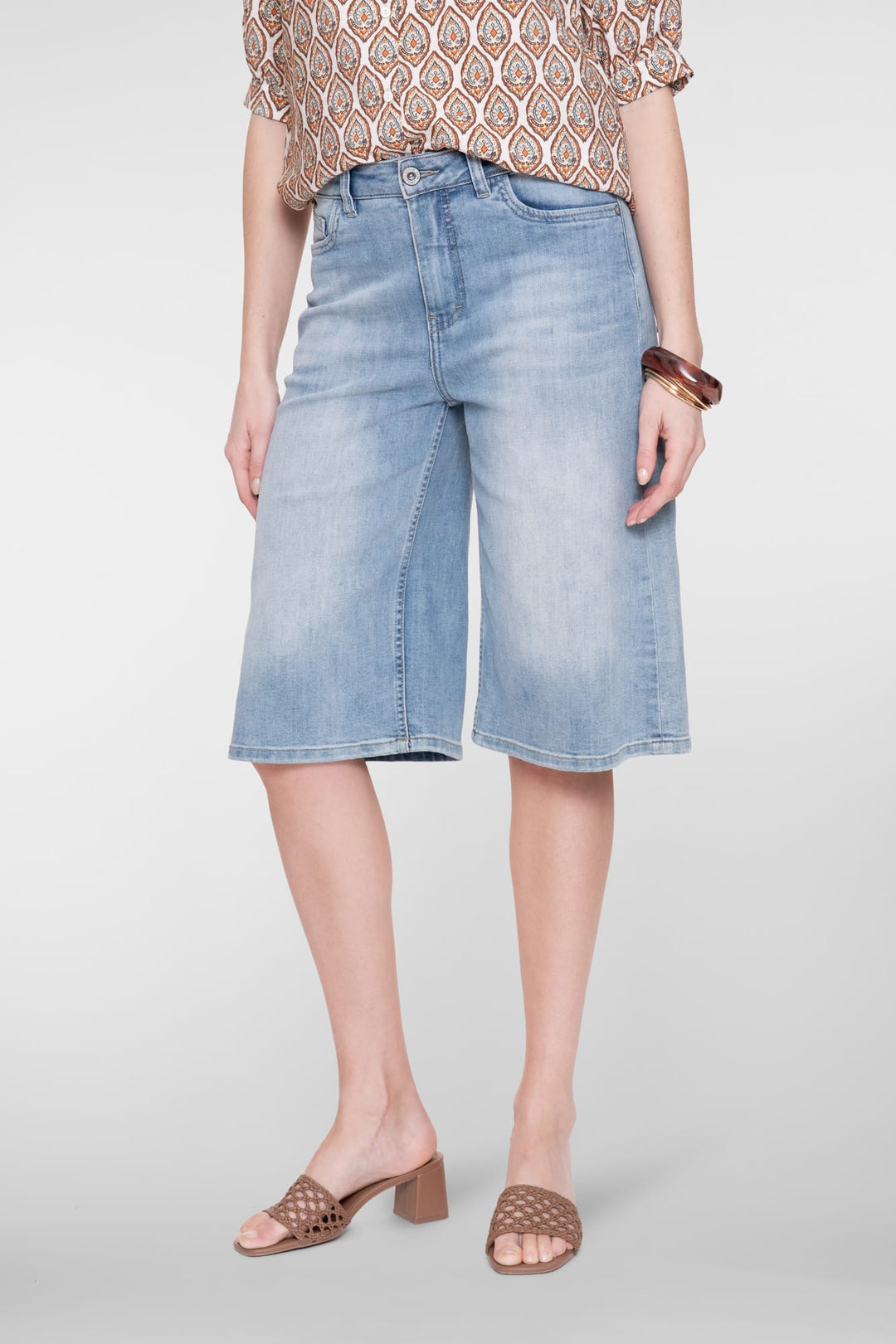 Geisha dames bermuda denim 61019-10 – blauw - Blue Denim
