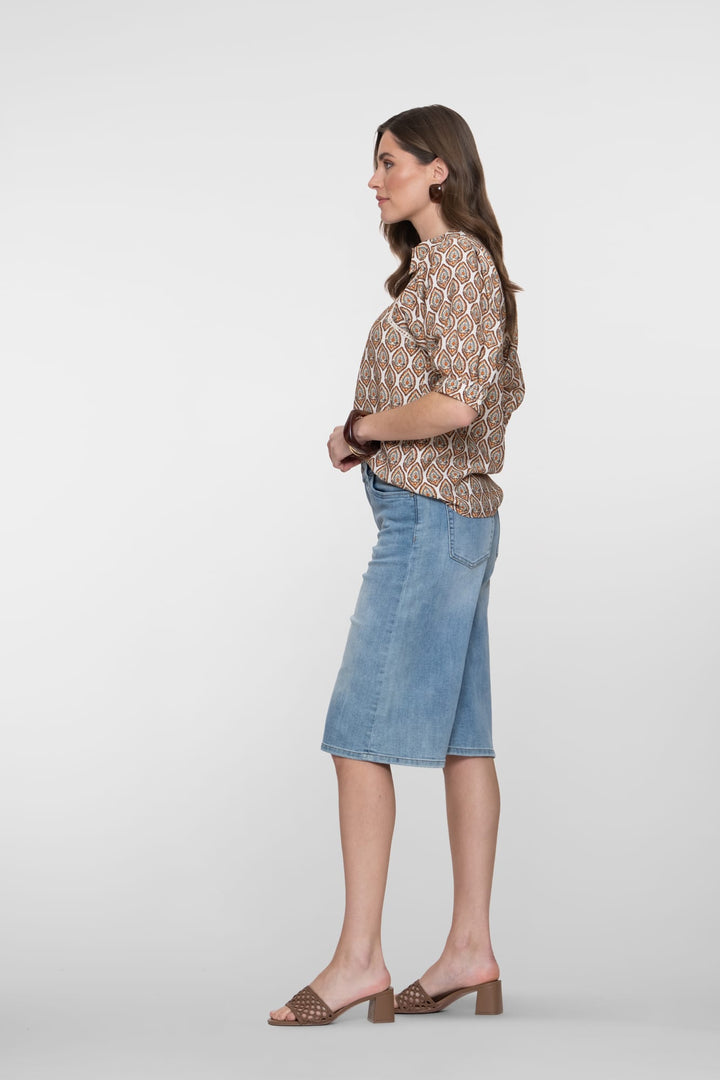 Geisha dames bermuda denim 61019-10 – blauw - Blue Denim