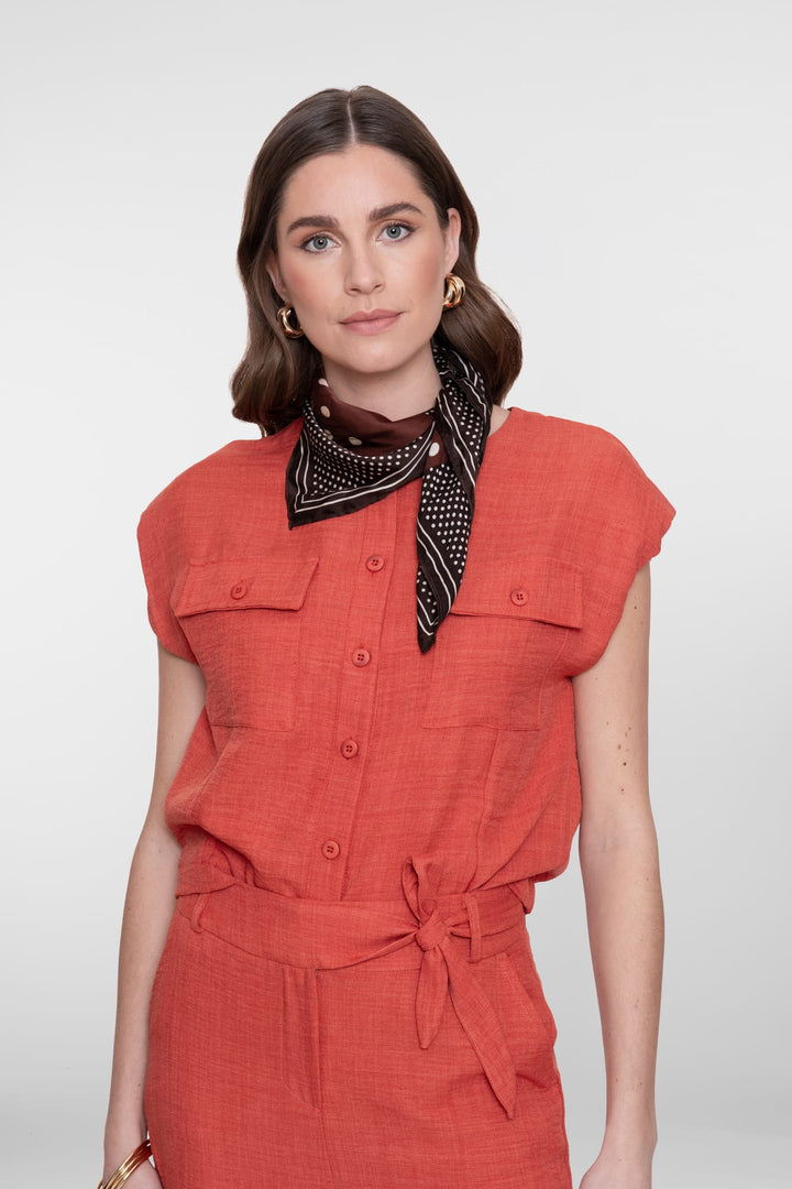 Geisha blouse 63092-60 brique – dames