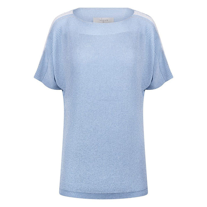 Nukus Merla Top Lurex lichtblauw – dames