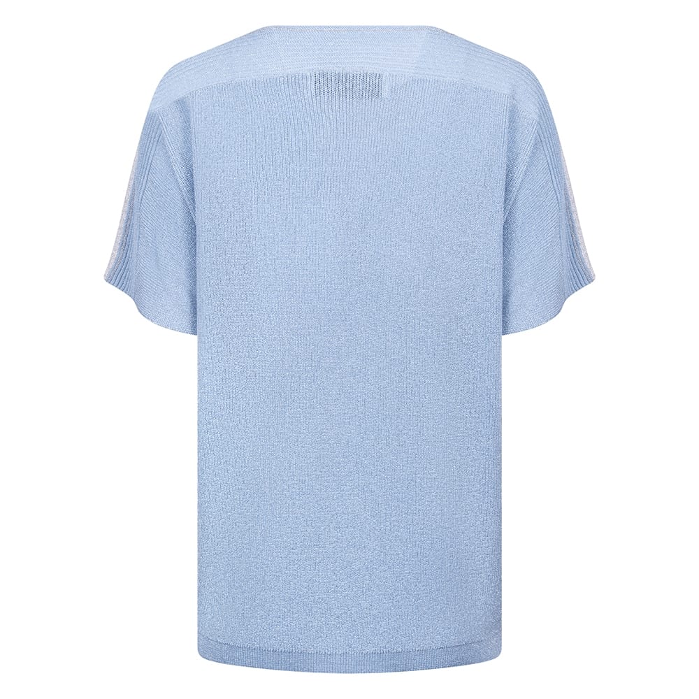 Nukus Merla Top Lurex lichtblauw – dames