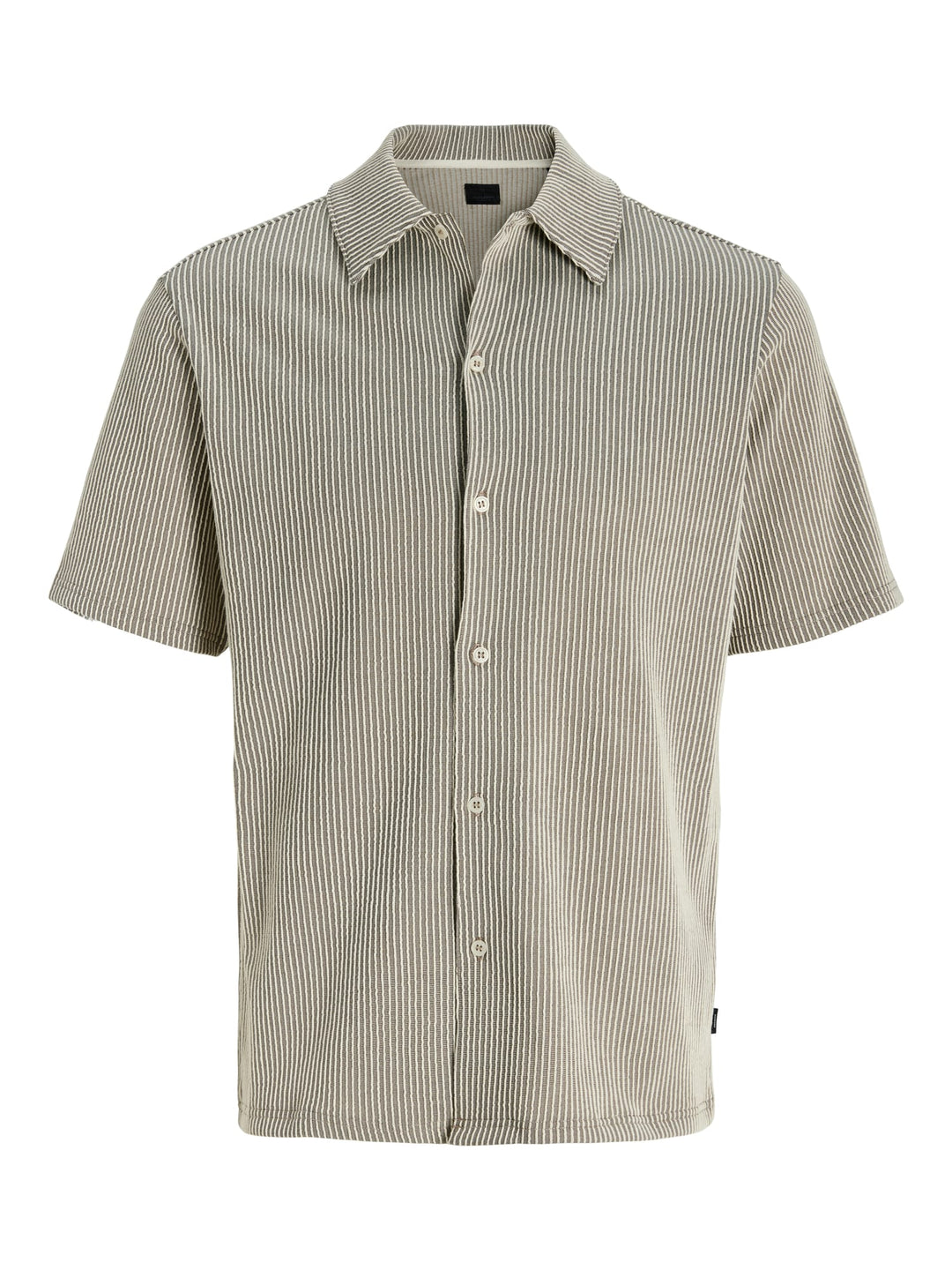 Jack & Jones 12307942 overhemd k/m ecru dessin – heren