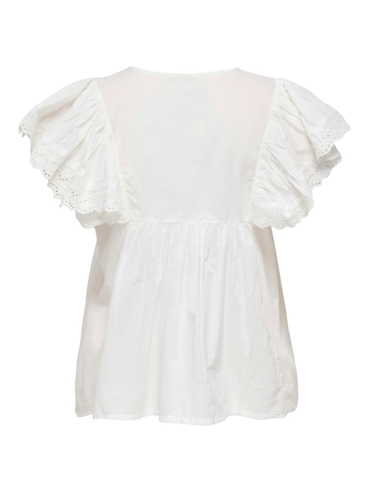Jacqueline de Yong 15374203 Sigga top – dames - Off-white