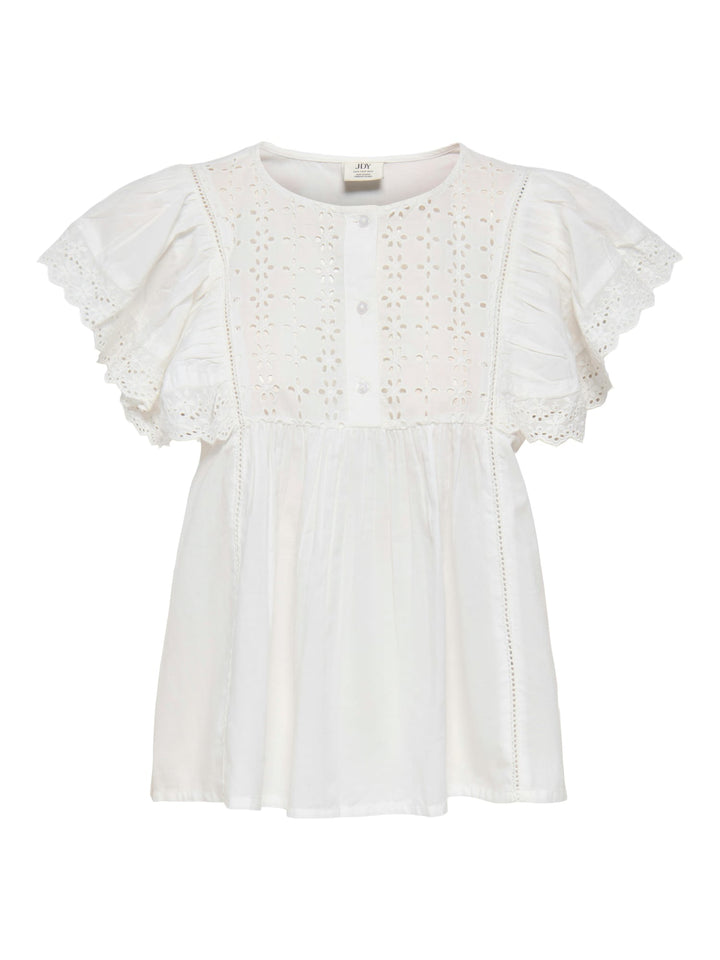 Jacqueline de Yong 15374203 Sigga top – dames - Off-white
