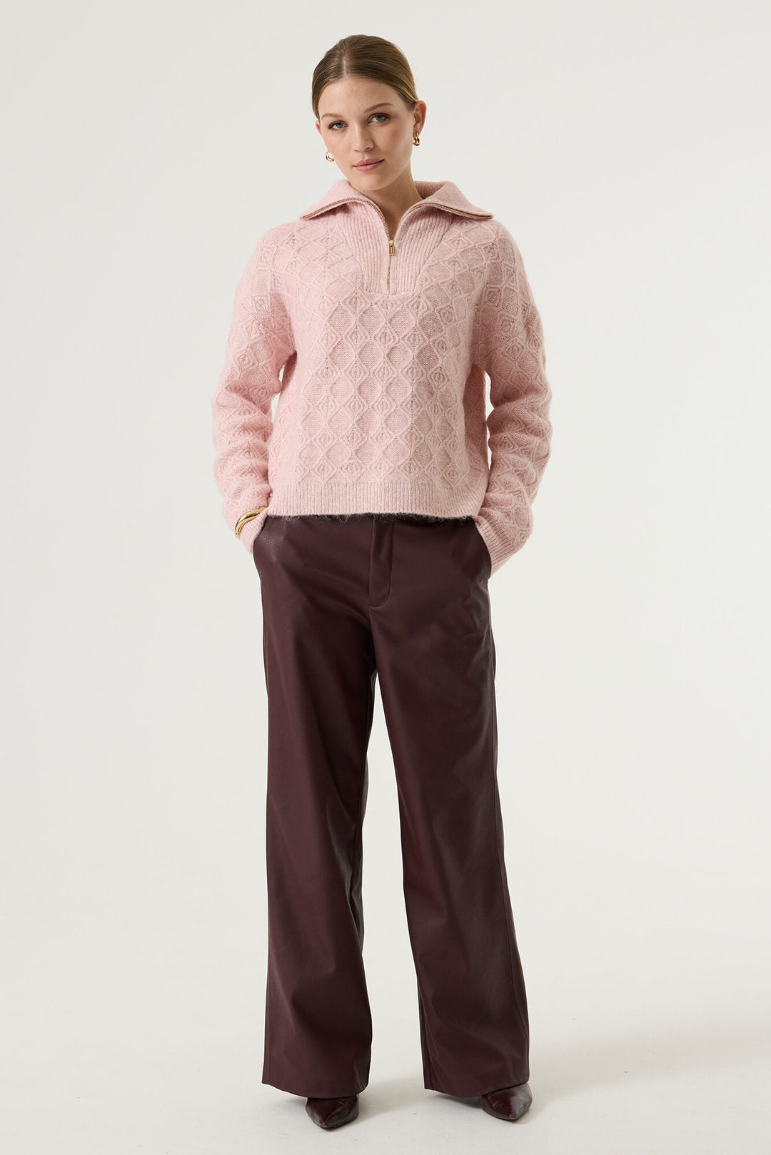 Garcia woman V260313 lange broek dames bordeaux