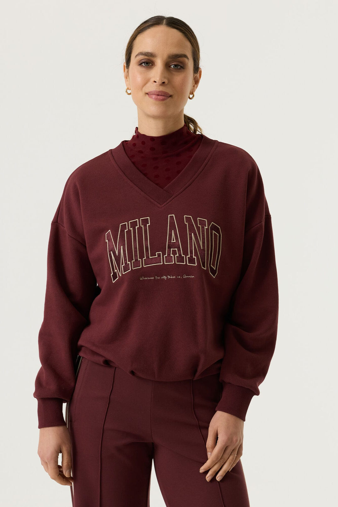 Garcia woman V260260 sweater dames bordeaux