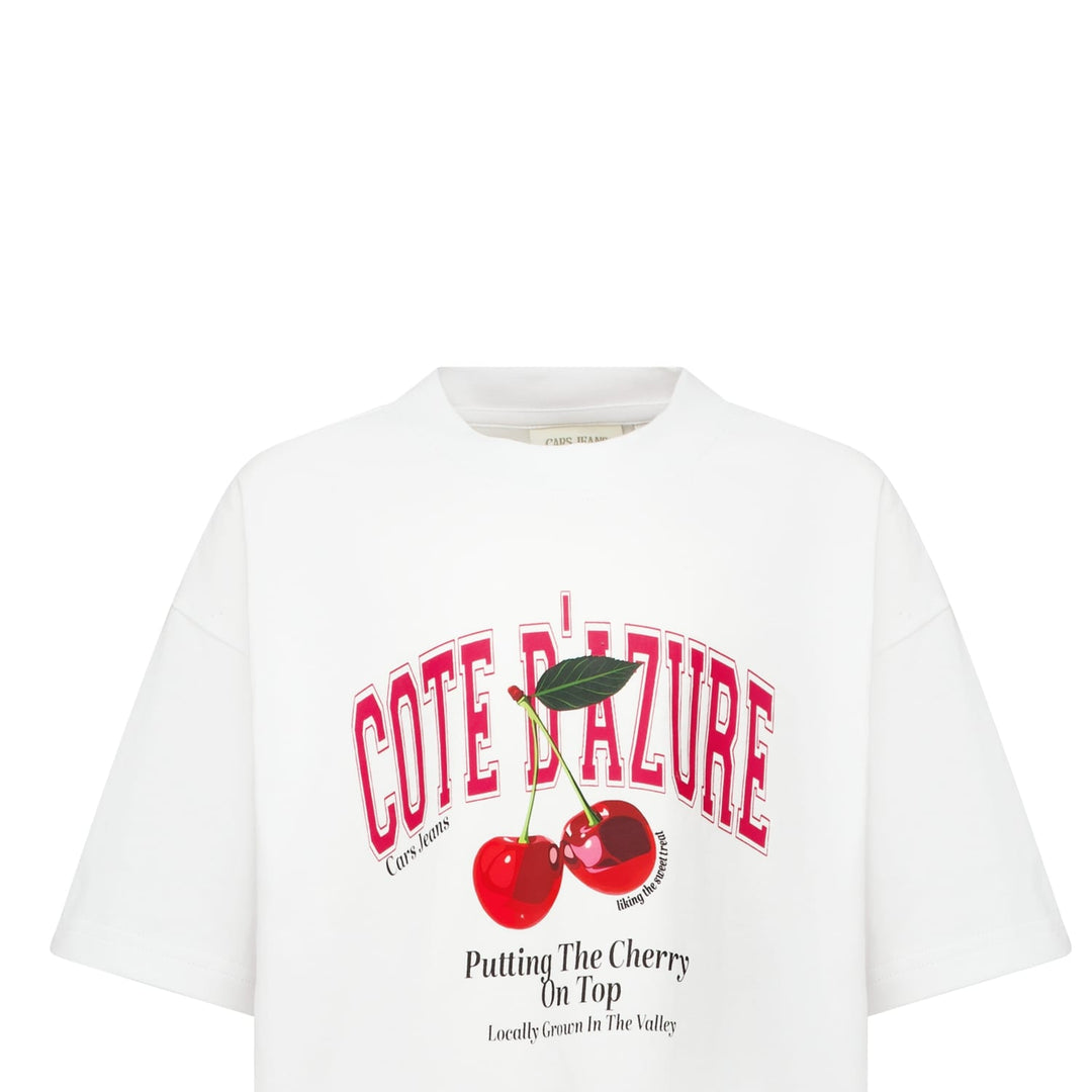 Cars Girls T-shirt Indra jr. wit dessin – meisjes