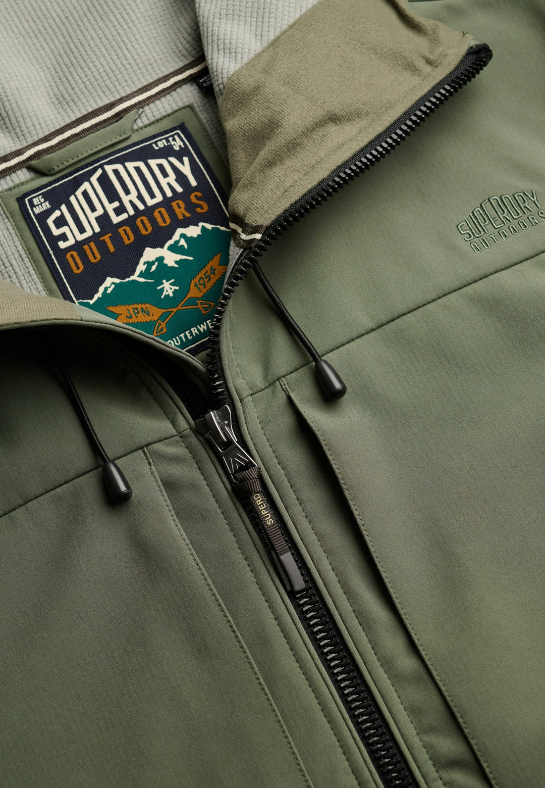 Superdry Softshell Trekker Jas met Capuchon – heren - Army