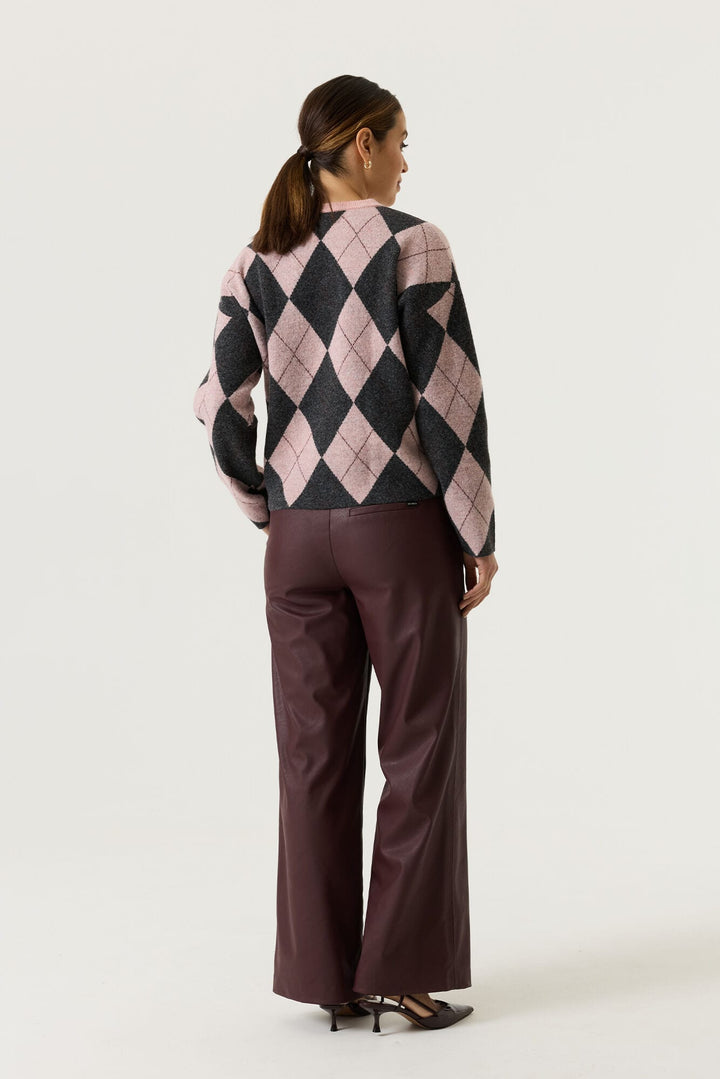 Garcia woman V260241 trui dames roze dessin