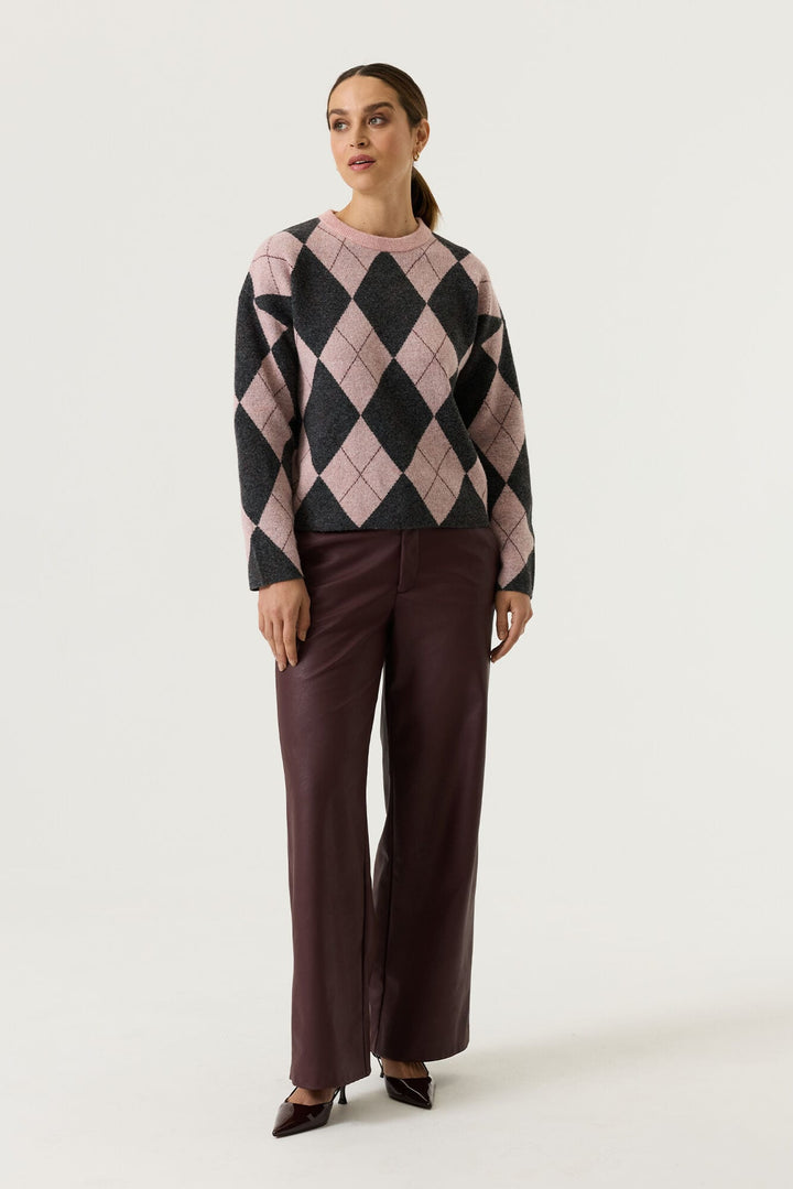 Garcia woman V260241 trui dames roze dessin