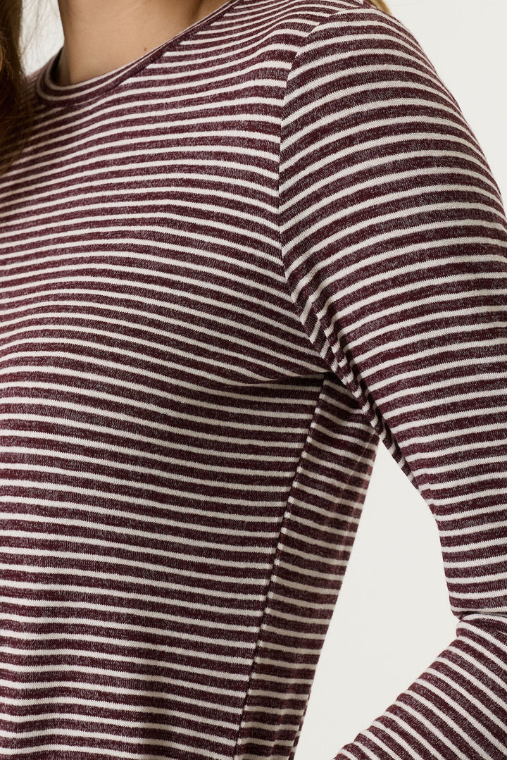 Garcia woman V260214 t-shirt l/m dames rood dessin