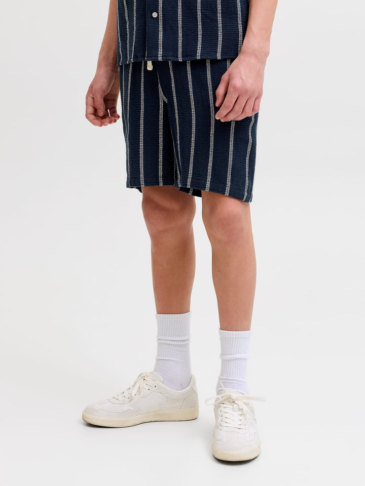 jack & jones kids 12279708 Jaiden short jongens blauw dessin