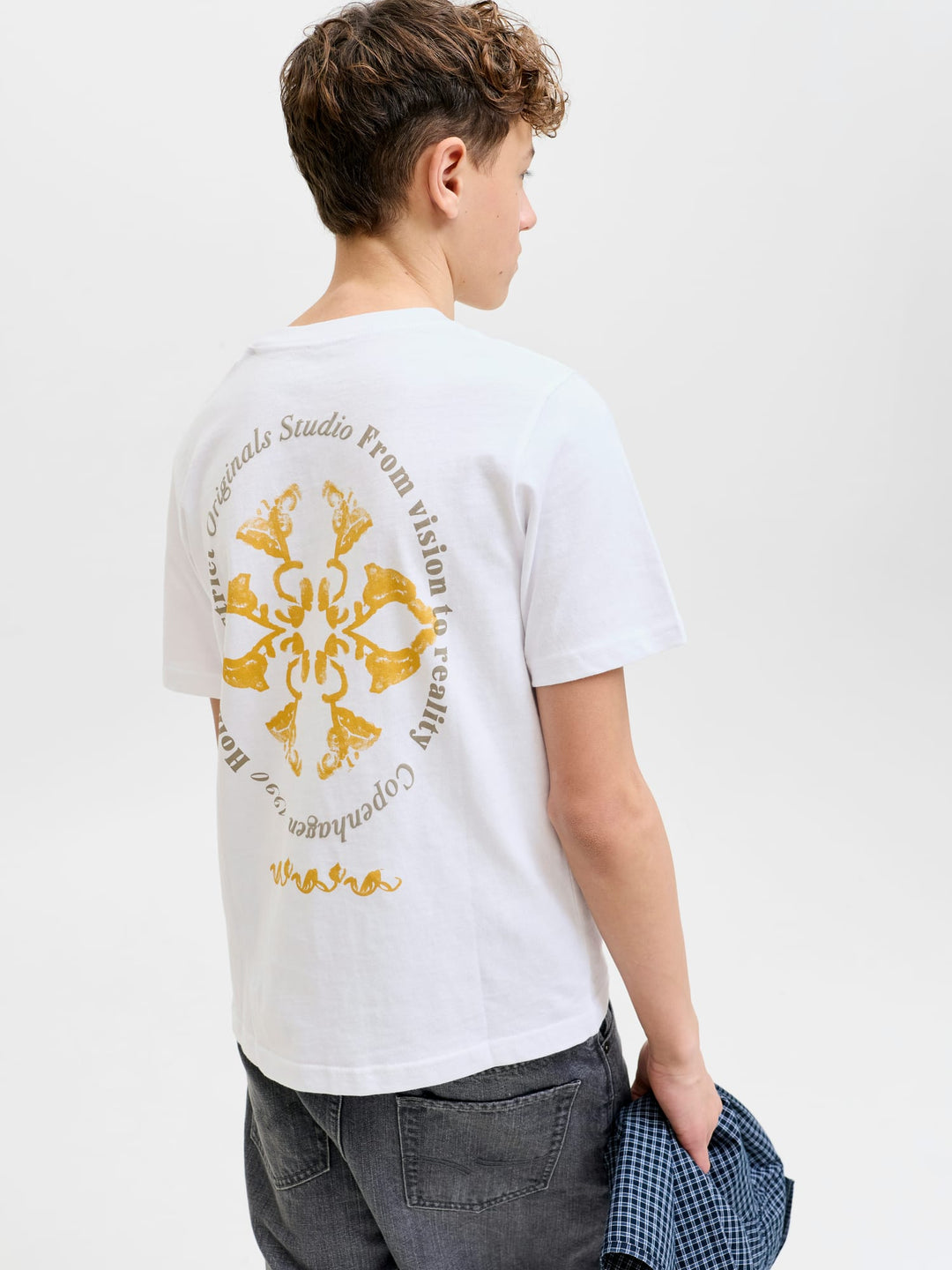 Jack & Jones Kids T-shirt Montauk – jongens - Off-white