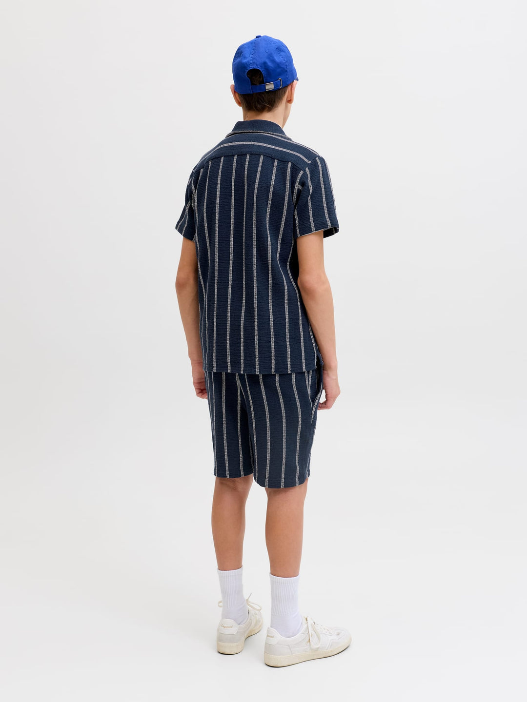 jack & jones kids 12279708 Jaiden short jongens blauw dessin