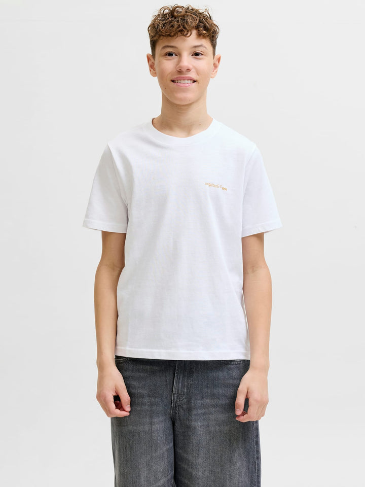 Jack & Jones Kids T-shirt Montauk – jongens - Off-white