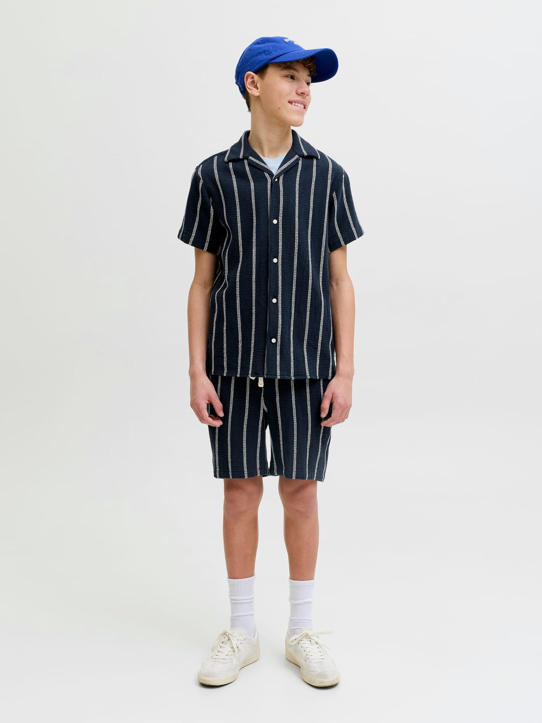 Jack & Jones Kids Cova blouse blauw dessin – jongens