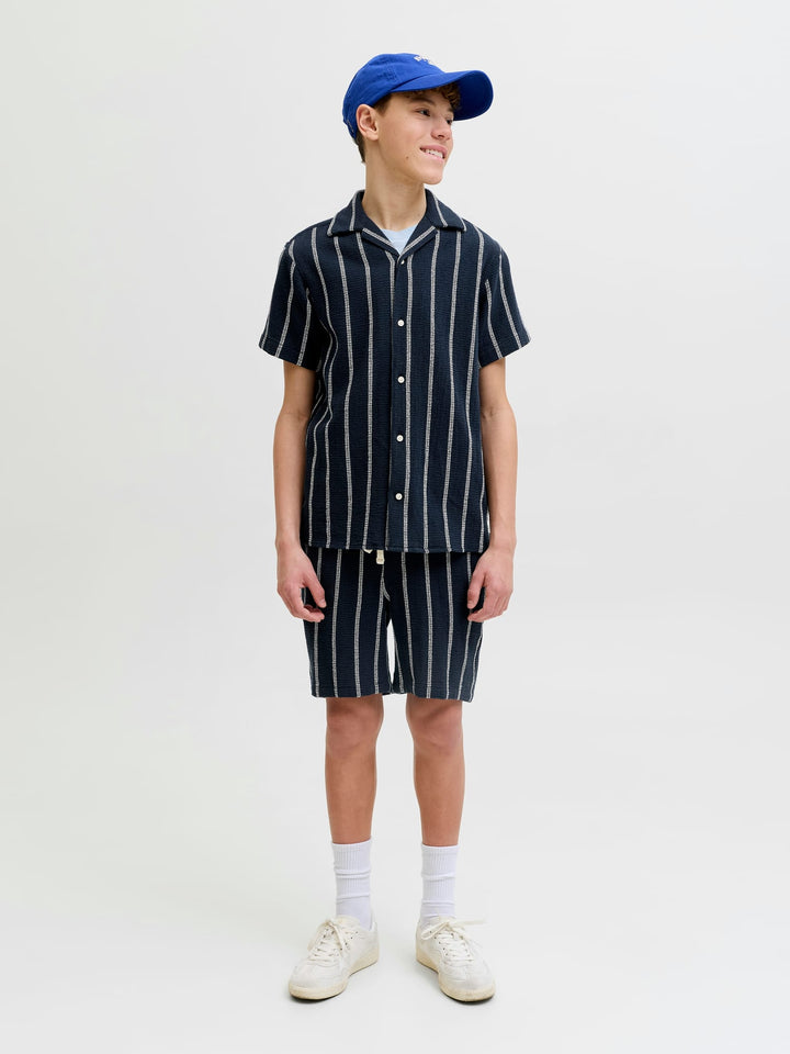 Jack & Jones Kids Cova blouse blauw dessin – jongens