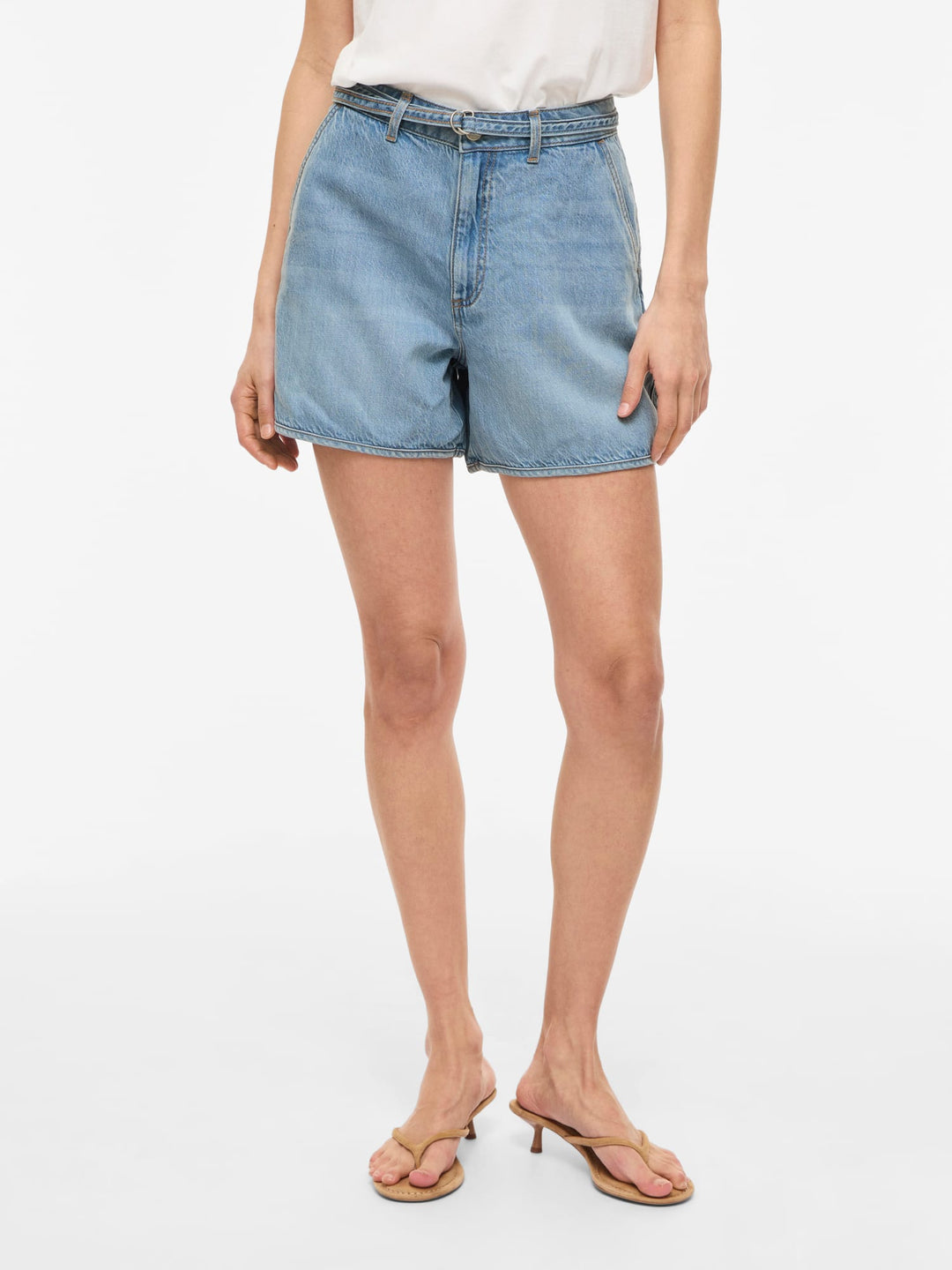 Vila short denim dames lichtblauw – VIKIKI HW BELT