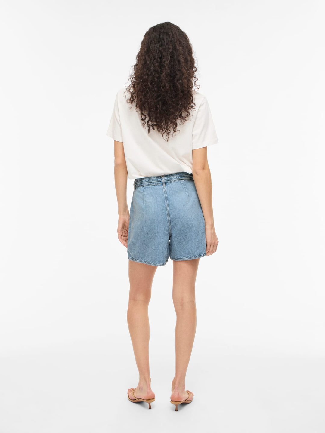 Vila short denim dames lichtblauw – VIKIKI HW BELT