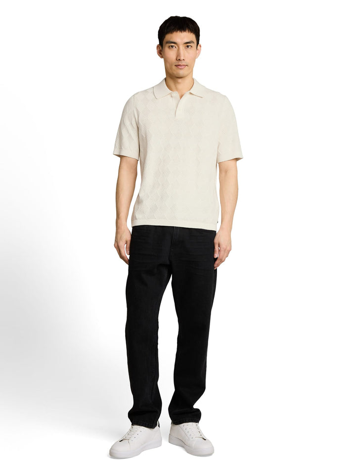 Tom Tailor polo k/m heren off-white