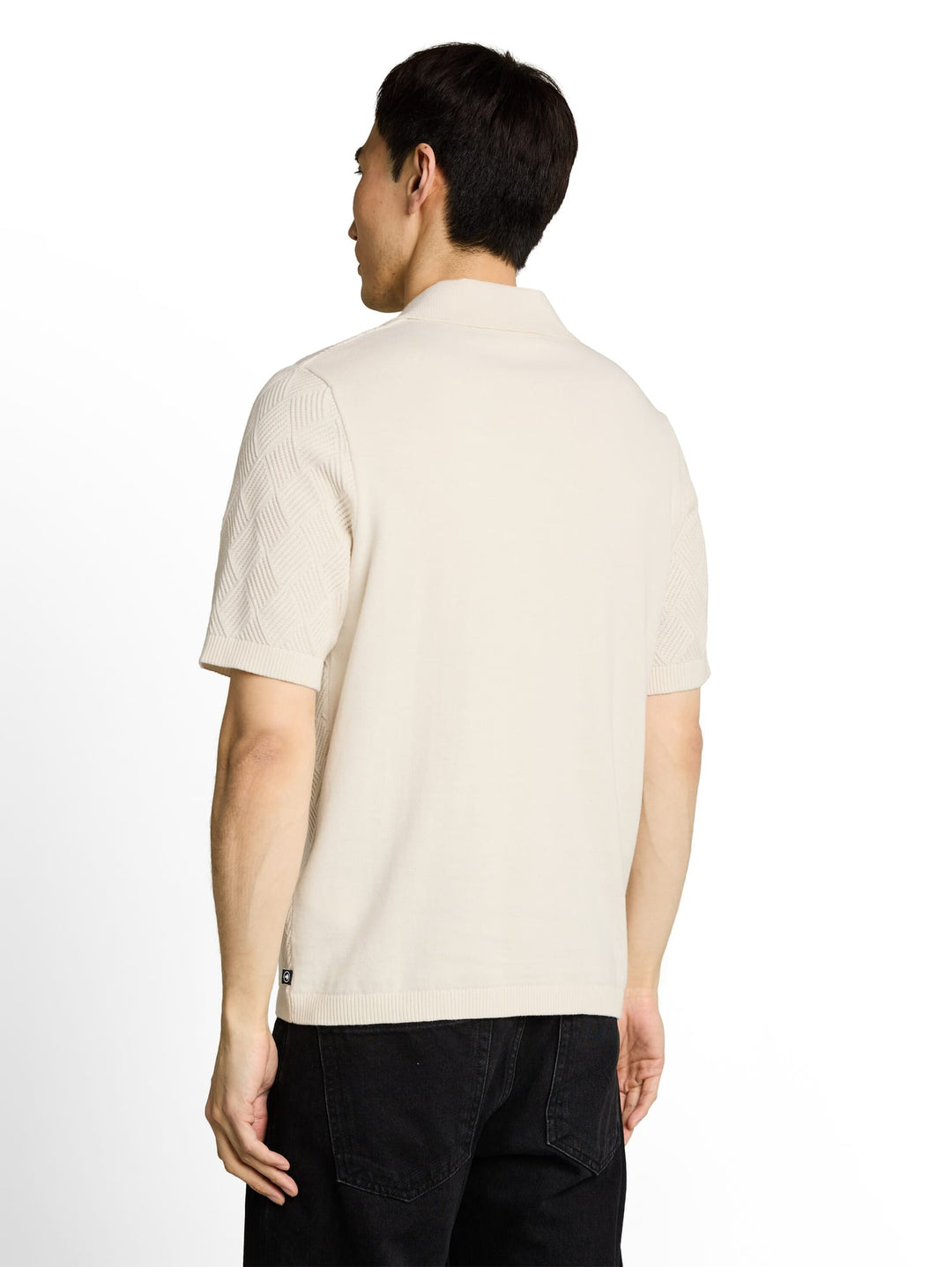 Tom Tailor polo k/m heren off-white
