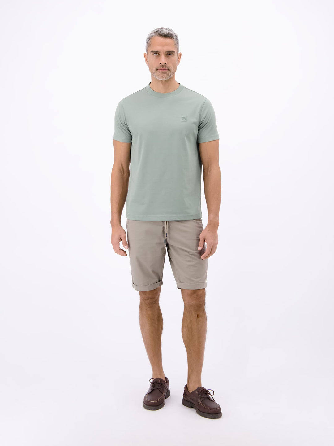 Lerros 2643048 t-shirt k/m olijf – heren