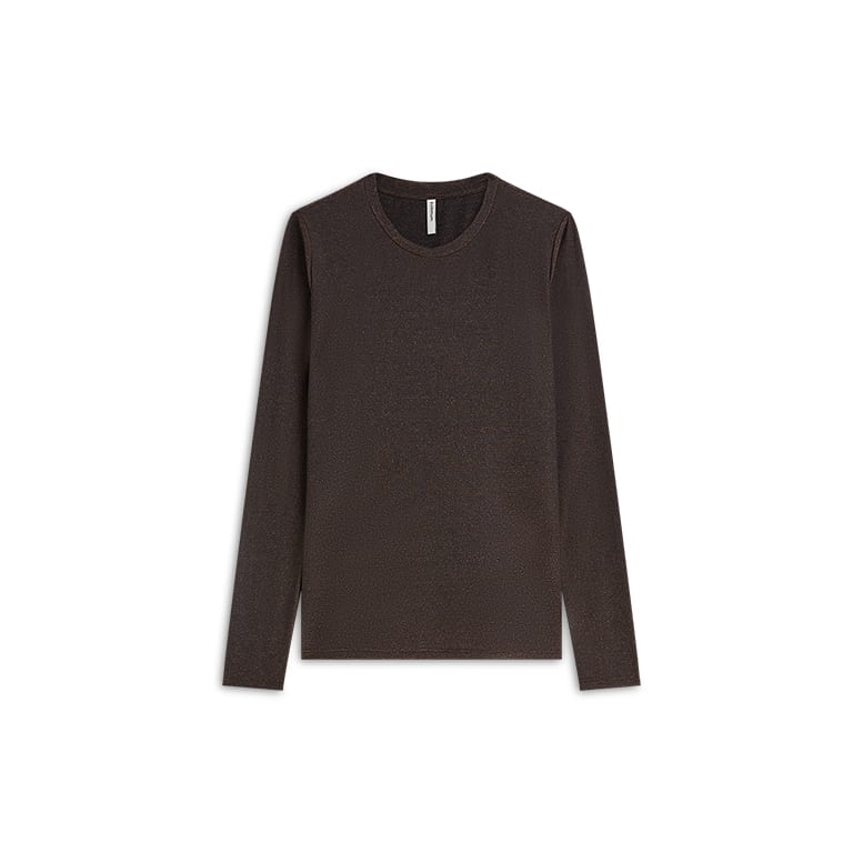 Summum 3s5170-30644 t-shirt l/m bruin