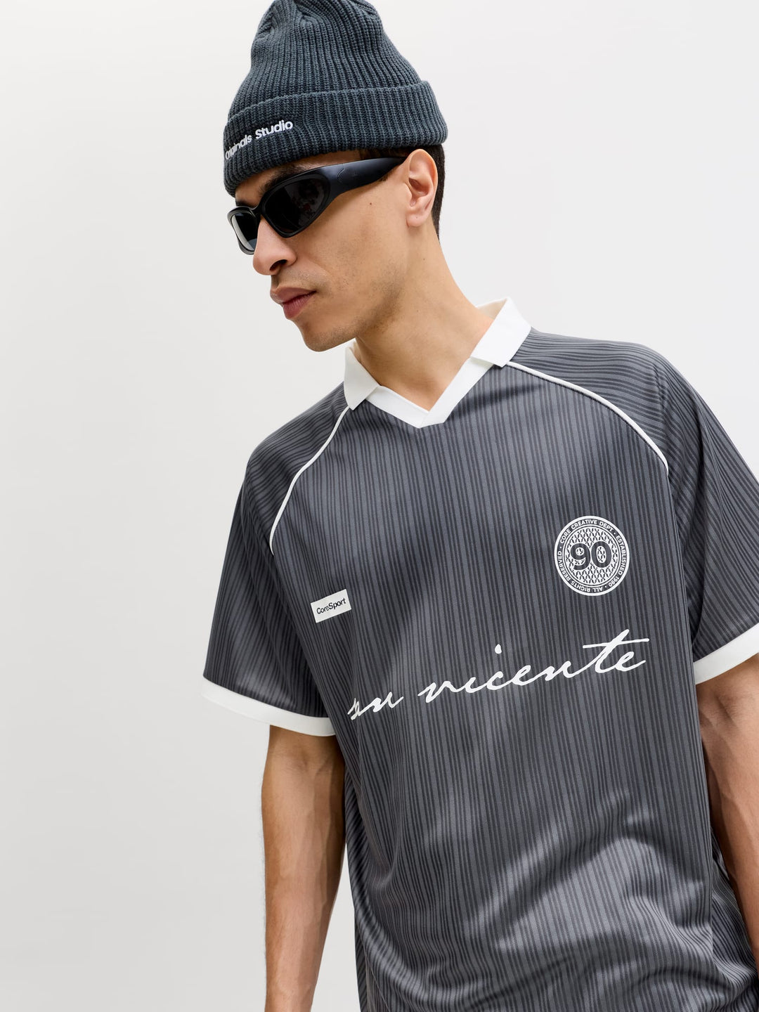 Jack & Jones polo k/m grijs – heren