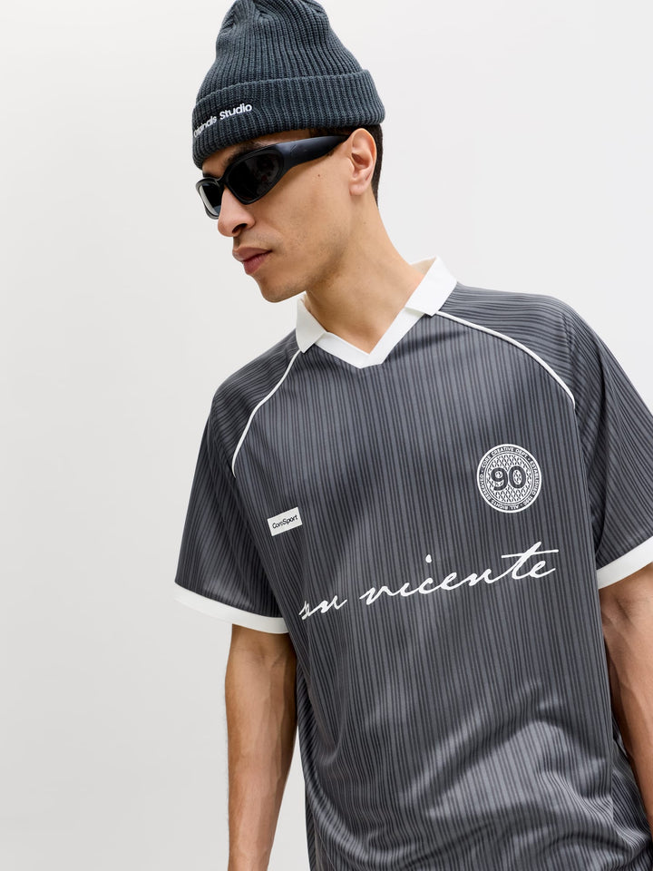 Jack & Jones polo k/m grijs – heren