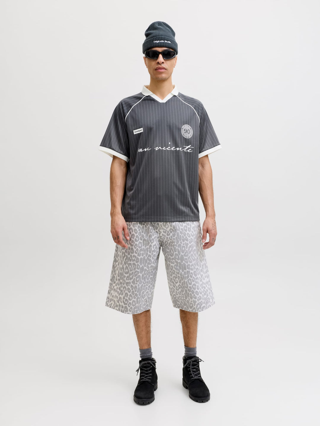 Jack & Jones polo k/m grijs – heren