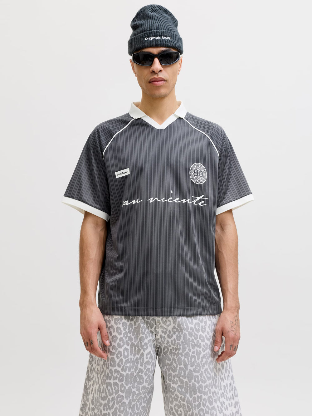 Jack & Jones polo k/m grijs – heren