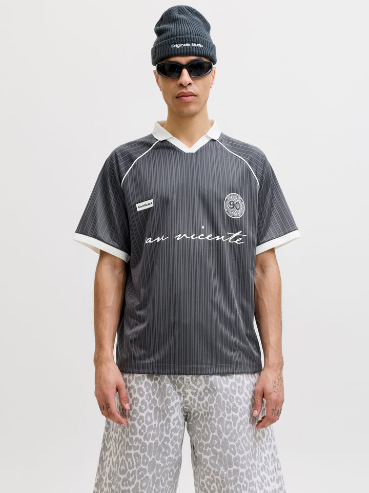 Jack & Jones polo k/m grijs – heren