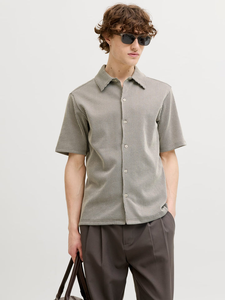 Jack & Jones overhemd ecru dessin – heren