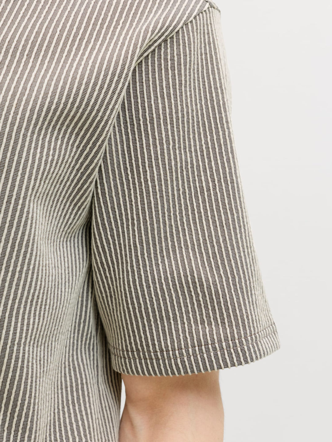 Jack & Jones 12307942 overhemd k/m ecru dessin – heren