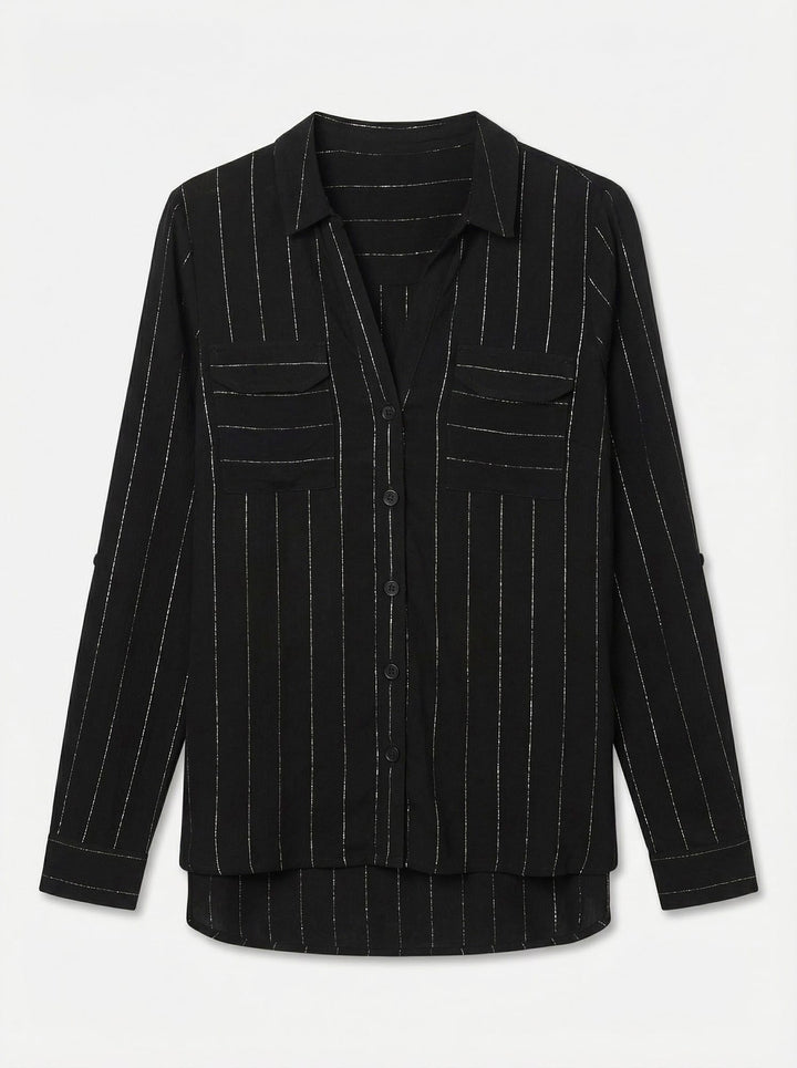 VERO MODA Bumpy blouse zwart dessin – dames
