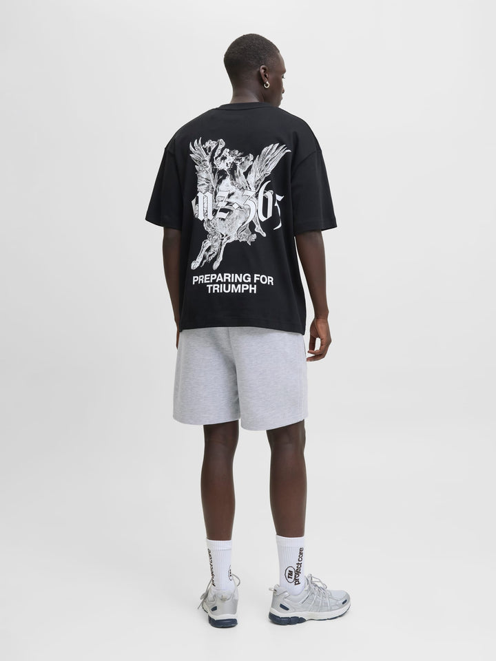 Jack &amp; Jones 12273304 Gordon short heren grijs melee