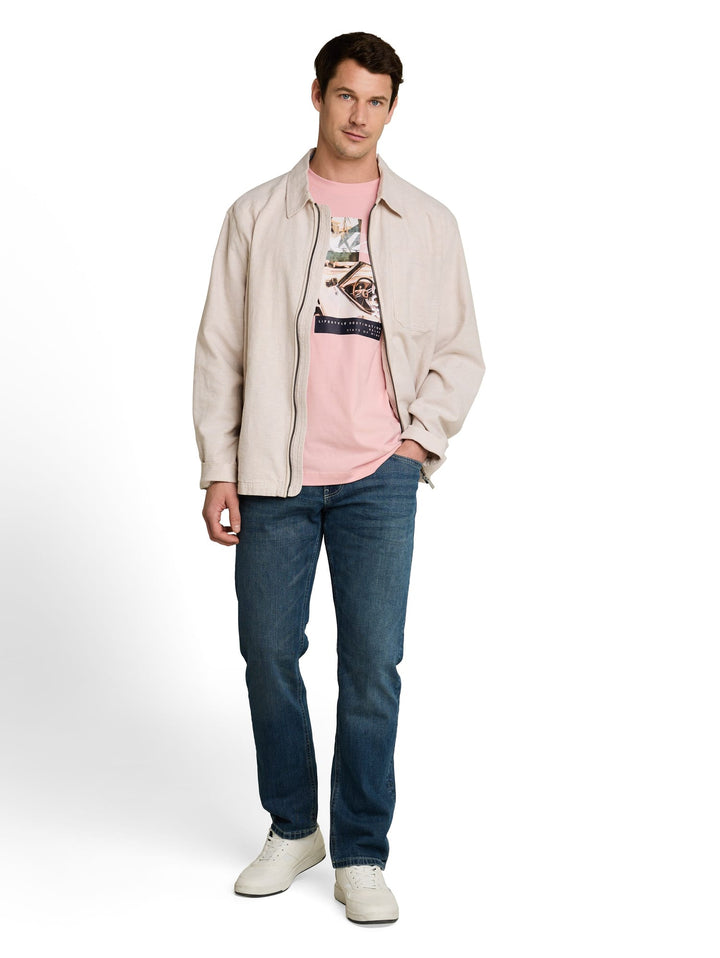 Tom Tailor 1050208 t-shirt k/m licht roze – heren