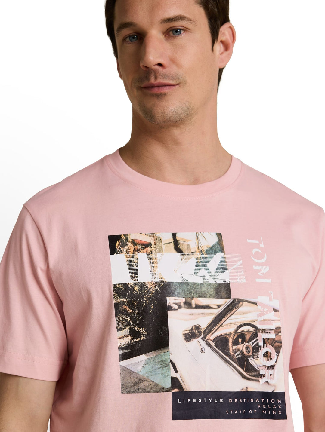 Tom Tailor T-shirt licht roze – heren