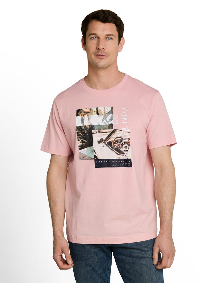 Tom Tailor T-shirt licht roze – heren