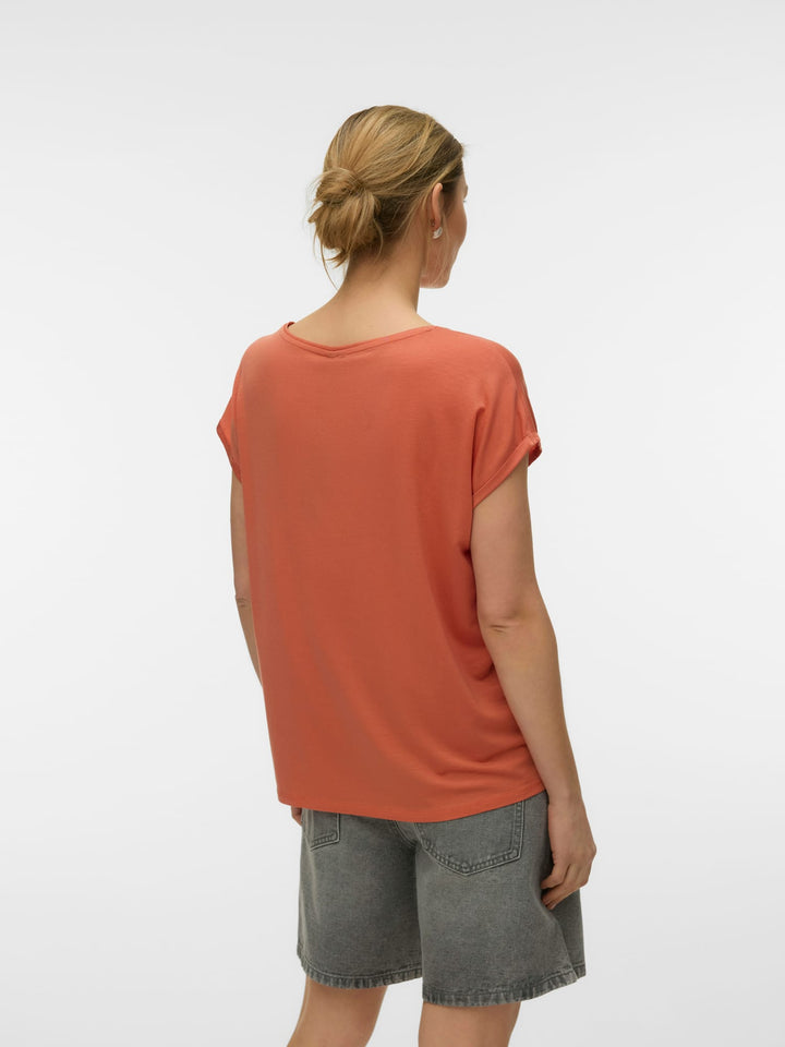 VERO MODA 10284468 Ava T-shirt dames – oranje