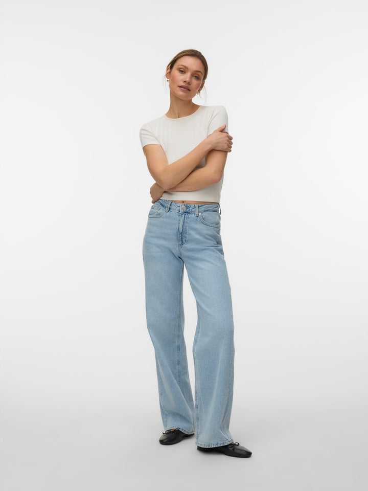 VERO MODA Tessa wide fit jeans – dames - Blue Denim - L32