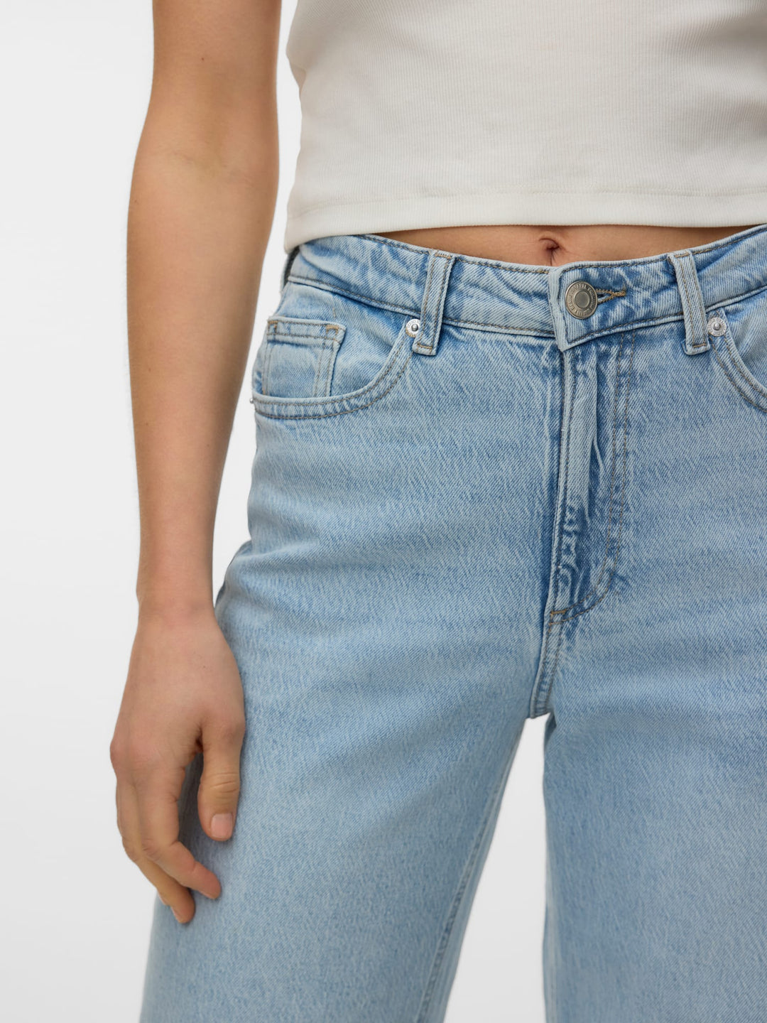 VERO MODA Tessa wide fit jeans – dames - Blue Denim - L32
