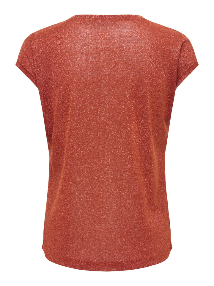 Only t-shirt k/m dames brique – 15136069 Silvery