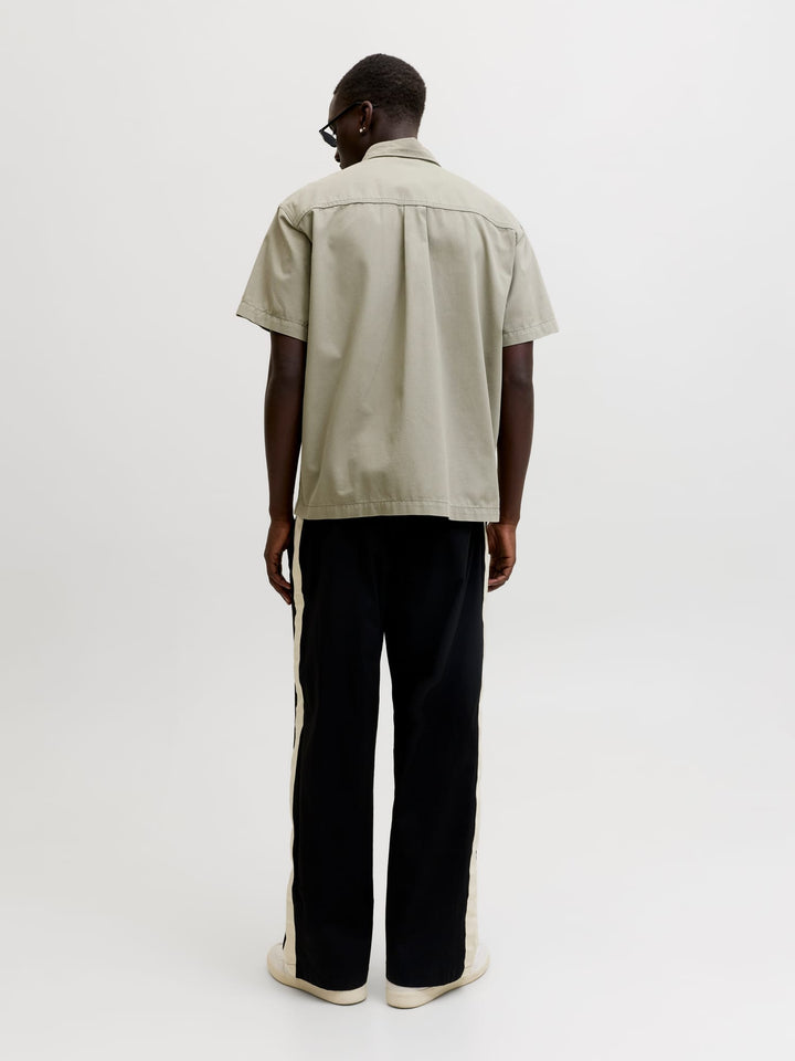 Jack & Jones JCOBEN CLASSIC FUSION SHIRT SS – heren overhemd - Olijf