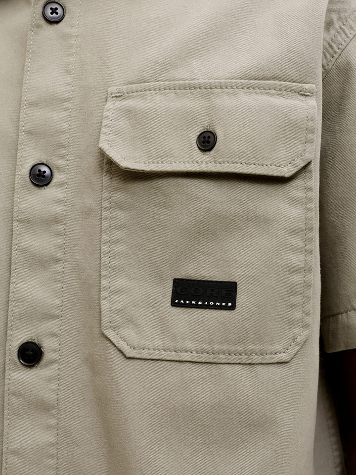 Jack & Jones JCOBEN CLASSIC FUSION SHIRT SS – heren overhemd - Olijf